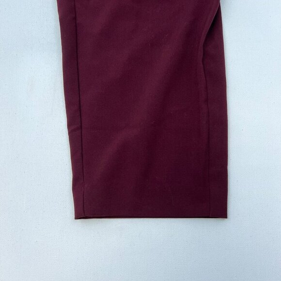 Nine West Women’s Cropped Pants Pull On Maroon Size Large Pockets - Picture 5 of 10